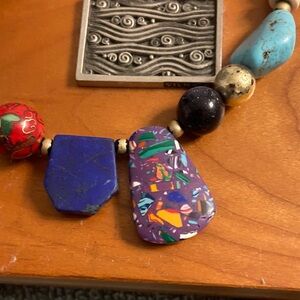 One of a kind Colorful Beaded Necklace